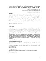 PHÂN HẠNG ĐẤT CẤP VI MÔ CHO TRỒNG RỪNG KEO TAI TƯỢNG (ACACIA MANGIUM) Ở VÙNG TRUNG TÂM pptx