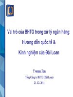 Vai trò của BHTG trong xử lý ngân hàng: Hướng dẫn quốc tế & Kinh nghiệm của Đài Loan doc