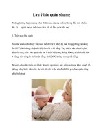 Lưu ý bảo quản sữa mẹ docx
