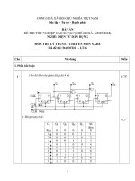 đáp án đề thi lí thuyết tốt nghiệp khóa 3 - điện tử dân dụng - mã đề thi đtdd - lt (36)