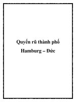Quyến rũ thành phố Hamburg – Đức docx