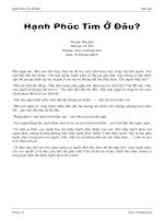 Hạnh Phúc Tìm Ở Đâu? pdf