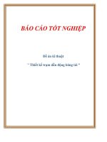 ĐỀ ÁN KĨ THUẬT THIẾT KẾ TRẠM DẪN ĐỘNG BĂNG TẢI