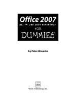 microsoft office 2007 all-in-one desk reference for dummies