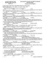 ĐỀ THI THỬ ĐẠI HỌC LẦN THỨ II NĂM 2012 MÔN HÓA HỌC - TRƯỜNG ĐHSP HÀ NỘI - MÃ ĐỀ THI 221 docx