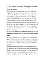 Chìa khóa của một nền giáo dục tốt pdf