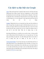 Các dịch vụ đặc biệt của Google docx