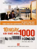10 ngày có thể nói 100 câu tiếng anh công sở