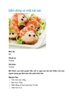 Nấm đông cô nhồi hải sản pptx