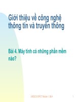 Giới thiệu về công nghệ thông tin và truyền thông Bài 4. Máy tính có những phần mềm nào? pot