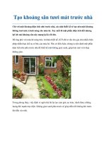 Tạo khoảng sân tươi mát trước nhà pot