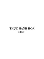 THỰC HÀNH HÓA SINH pptx