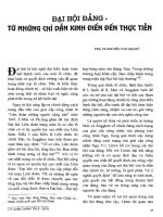 Báo cáo khoa học:Đại hội Đảng từ chỉ dẫn kinh điển đến thực tiễn pptx