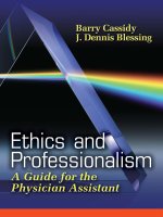 Ethics and Professionalism: A Guide for the Physician Assistant ppt