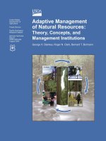 Adaptive Management of Natural Resources: Theory, Concepts, and Management Institutions docx