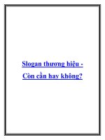 Slogan thương hiệu Còn cần hay không? pdf