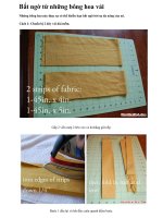 Bất ngờ từ những bông hoa vải pptx