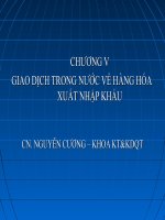 GIAO DỊCH TRONG NƯỚC VỀ HÀNG HÓA XUẤT NHẬP KHẨU ppt
