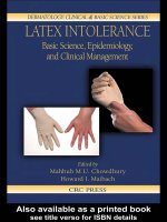 LATEX INTOLERANCE Basic Science, Epidemiology, and Clinical Management doc