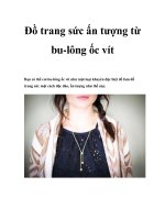 Đồ trang sức ấn tượng từ bu-lông ốc vít pot