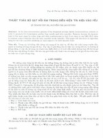 Thuật toán bộ gạt hồi âm trong điều kiện tín hiệu vào yếu. potx