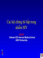 Các hội chứng hô hấp trong nhiễm HIV docx