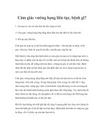 Cảm giác vướng họng liên tục, bệnh gì? docx