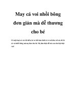 May cá voi nhồi bông đơn giản mà dễ thương cho bé doc