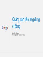 Quảng cáo trên thiết bị di động - Google adwords for mobile 2014