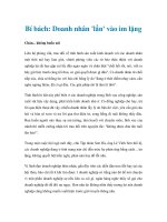 Bí bách: Doanh nhân ''''lẩn'''' vào im lặng docx