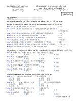 đề thi tuyển sinh đại học tiếng trung khối d năm 2013 - mã đề 724