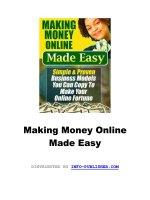 Making Money Online Made Easy docx