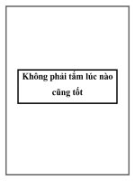 Không phải tắm lúc nào cũng tốt doc