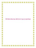 Chế độ ăn khoa học nhất cho trẻ qua các giai đoạn. doc