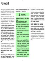 NISSAN 350z 2003 OWNER MANUAL -  Sách hướng dẫn sử dụng xe Nissan 350Z đời 2003