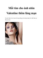 Mắt tím cho ánh nhìn Valentine thêm lãng mạn pptx