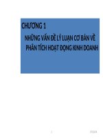 CHƯƠNG 1 NHỮNG VẤN ĐỀ LÝ LUẬN CƠ BẢN VỀ PHÂN TÍCH HOẠT ĐỘNG KINH DOANH potx