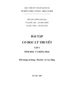 Bài tập cơ học lý thuyết