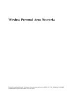 wireless personal area networks - performance, interconnection, & security with ieee 802.15.4