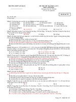 TRƯỜNG THPT LÊ XOAY ĐỀ THI THỬ ĐẠI HỌC LẦN I MÔN: SINH HỌC ppt