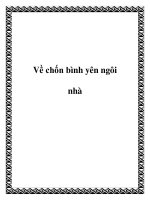 Về chốn bình yên ngôi nhà pot