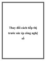 Thay đổi cách tiếp thị trước sức ép công nghệ số pot