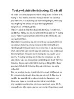 Tư duy về phát triển thị trường: Có vấn đề pot