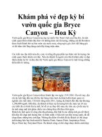 Khám phá vẻ đẹp kỳ bí vườn quốc gia Bryce Canyon – Hoa Kỳ pdf