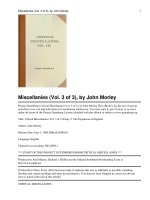 Critical Miscellanies (Vol. 3 of 3) potx
