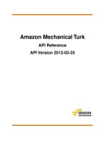 Amazon Mechanical Turk API Reference API Version 2012-03-25 ppt