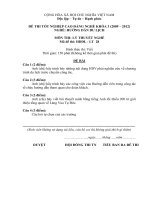 đề thi tốt nghiệp cao đẳng nghề hướng dẫn du lịch môn thi lý thuyết nghề mã đề thi hddl - lt (28)