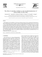 The effect of annealing conditions on the red photoluminescence of nanocrystalline Si/SiO films