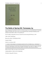 The Battle of Spring Hill pptx