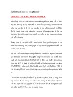 Sự hình thành màu sắc của phức chất - MÀU SẮC CÁC CHẤT TRONG HOÁ HỌC ppt